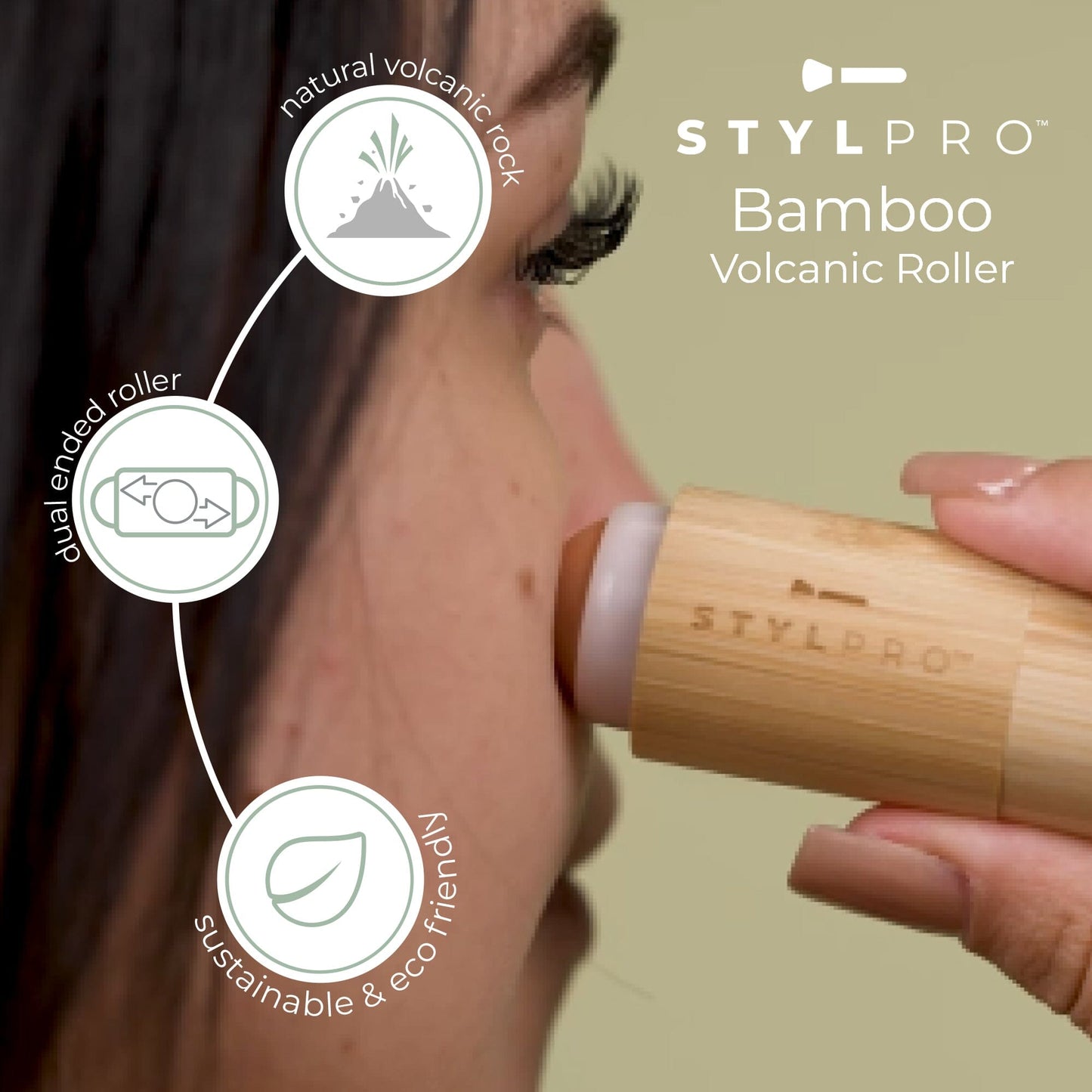 STYLPRO Bamboo Volcanic Oil Absorbing Roller