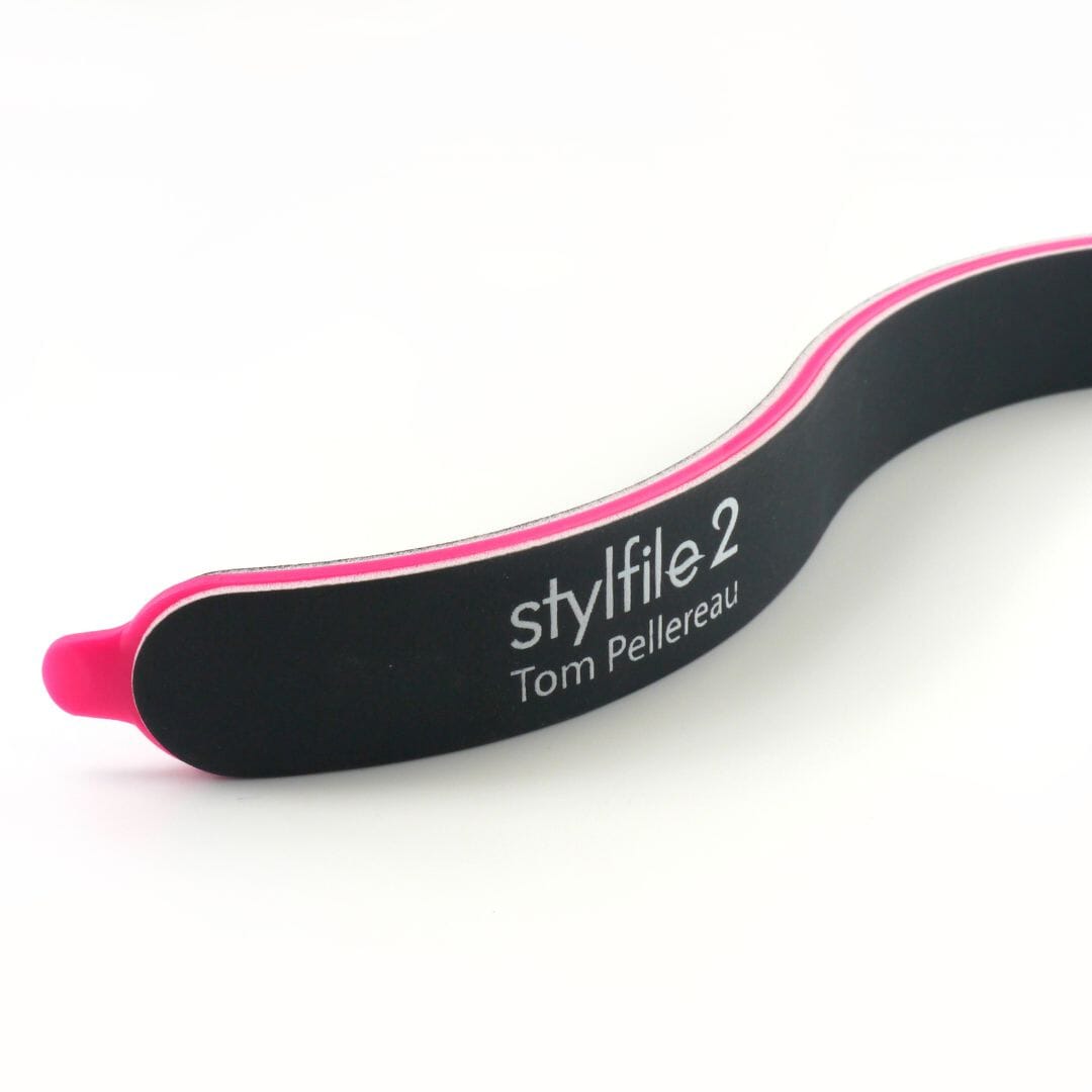 STYLFILE Curved 3 in 1 S-Shaped Nail File - 2 Pack